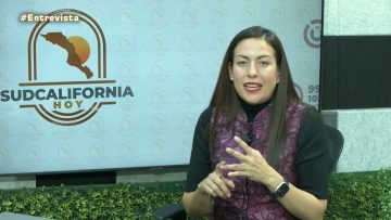 Milena Quiroga en entrevista para Sudcalifornia Hoy- 24 de enero 2024.