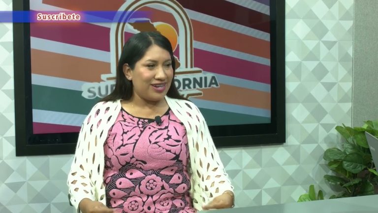 Lucia Sánchez en entrevista para Sudcalifornia Hoy – 16 de abril 2024.