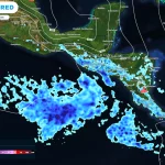 Se desarrolla la primera zona de inestabilidad frente a costas del Pacífico mexicano