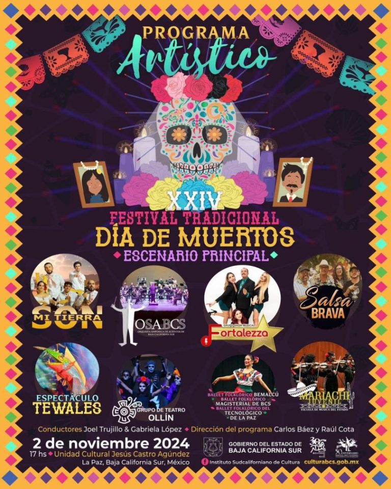 INVITA GOBIERNO DEL ESTADO AL FESTIVAL TRADICIONAL DE DÍA DE MUERTOS EN LA PAZ