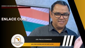 🗣️💬#Enlace con Joel Trujillo González en la Inauguración del 2do Foro Inmobiliario de AMPI La Paz.