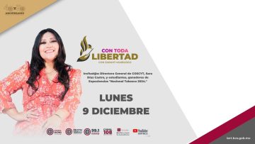 🔴🗣️#EnVivo: Con toda libertad con Zarahí Hamburgo. ¡Acompáñanos! – 9 de diciembre 2024.