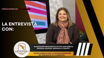🗣️💬#LaSección Democracia Activa con Rebeca Barrera Amador, Abogada Litigante.- 21 de enero 2025.