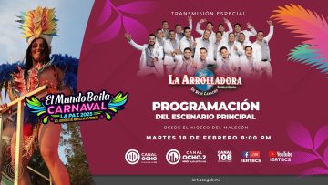 #CarnavalLaPaz2025: Presentación del escenario principal.