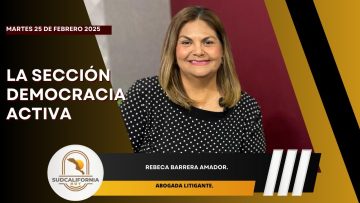 🗣️💬#LaSección Democracia Activa con Rebeca Barrera Amador, Abogada Litigante. – 25 de febrero 2024.