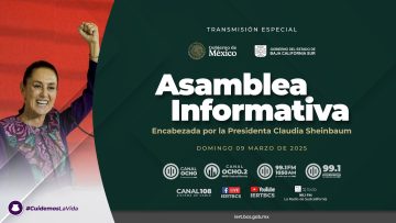Asamblea informativa encabezada por la Presidenta Claudia Sheinbaum desde el Zócalo. ¡Acompáñanos!