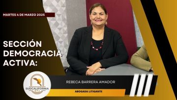 🗣️💬#LaSección Democracia Activa con Rebeca Barrera Amador, Abogada Litigante. – 04 de marzo 2025.