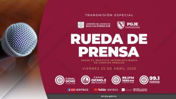 Rueda de Prensa desde el Instituto Interdisciplinario de Ciencias Penales.