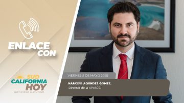 🗣️💬#Enlace telefónico con Narciso Agúndez Gómez, Director de la API BCS. – 02 de mayo 2025.