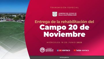 🏟️⚽️Entrega de la rehabilitación del campo deportivo 20 de Noviembre en La Paz. ¡Acompáñanos!