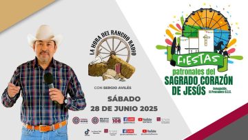 Inauguración de las Fiestas Patronales del Sagrado Corazón de Jesús 2025, en La Hora del Rancho.