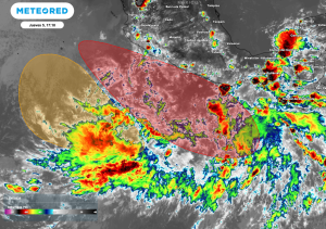 Zonas de inestabilidad en el Pacífico Nororiental: una de estas cuenta con alta probabilidad para ser ciclón tropical
