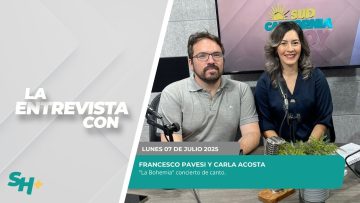 🗣️💬#LaEntrevista con Carla Acosta y Francesco Paves – 05 de julio 2025.