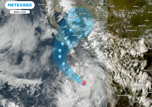 Alerta: se formó la tormenta tropical Lorena y ganará fuerza mientras avanza paralela a las costas del Pacífico mexicano