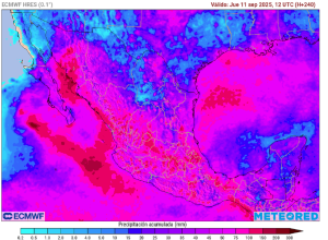 Amenaza de ciclón en México con intensas lluvias esta primera quincena de septiembre