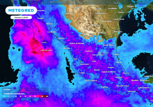 Este jueves 4 de agosto, 4 estados de México recibirán lluvias de intensas a torrenciales: hasta 100 mm o más
