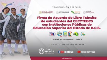 🔴Firma de Acuerdo de Libre Tránsito de estudiantes del CECYTEBCS.