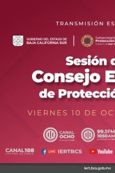 Sesión del Consejo Estatal de Protección Civil, #TormentaTropical Raymond – 10 de octubre 2025.