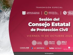 Sesión del Consejo Estatal de Protección Civil, #TormentaTropical Raymond – 10 de octubre 2025.