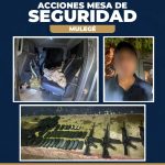 Aseguran armas, cargadores y equipo táctico durante acción operativa en Mulegé