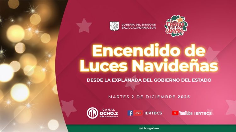 🔴 Encendido de Luces Navideñas desde la Explanada del Gobierno del Estado 🎄.