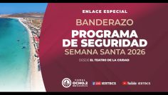 🔴Banderazo del programa de seguridad en Semana Santa, en la Explanada del Teatro de la Ciudad.