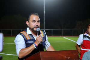 Inaugura Christian Agúndez Multideportivo “La Bombonera” en Caduaño