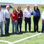 Avanza rehabilitación del campo de fútbol en San Ignacio en beneficio de sus habitantes: VMCC