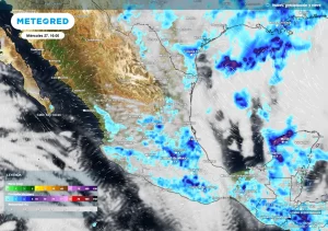 Miércoles de intensas tormentas con inundaciones, granizadas y ráfagas en estados del centro y sureste de México