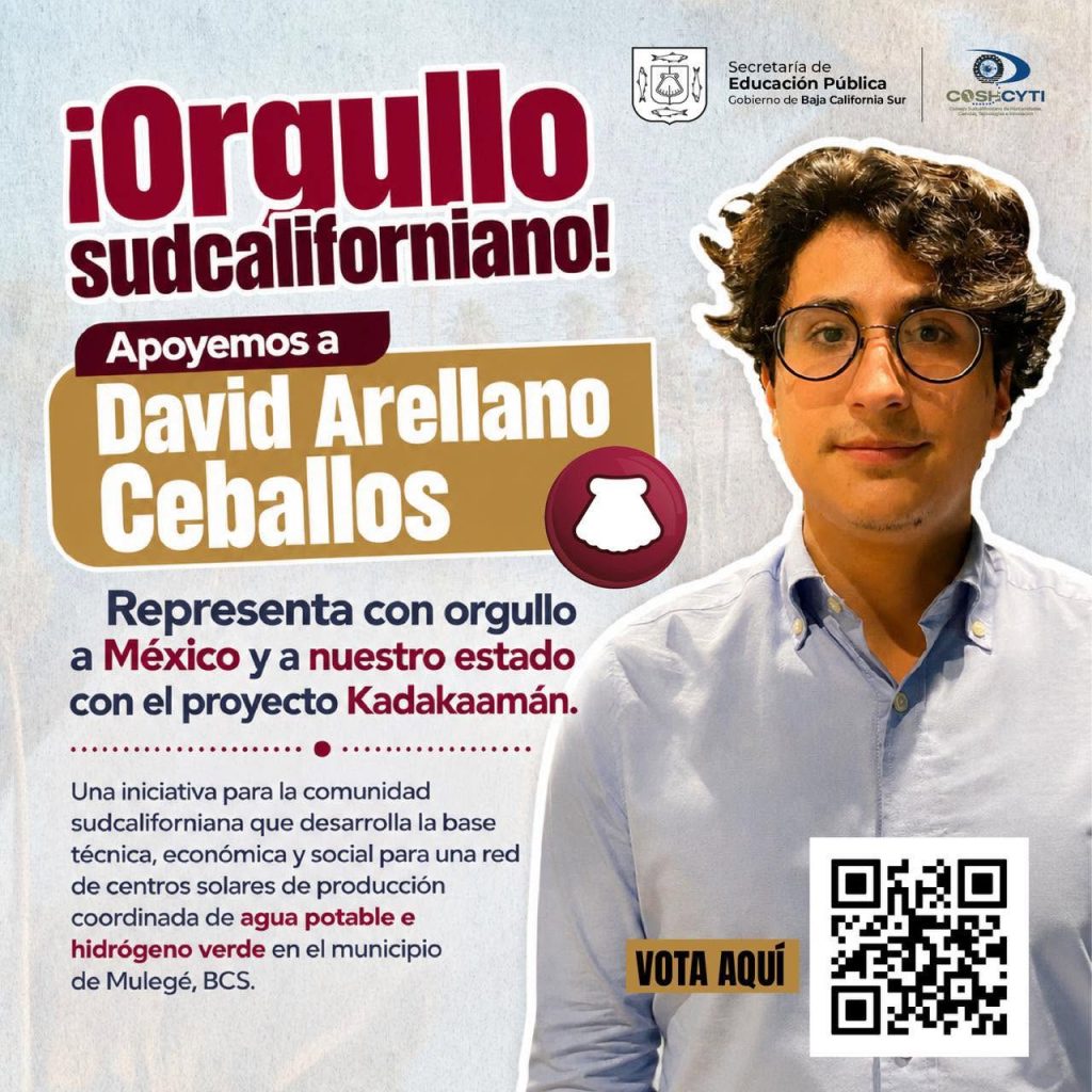 Sudcaliforniano representa a México en convocatoria internacional de innovación