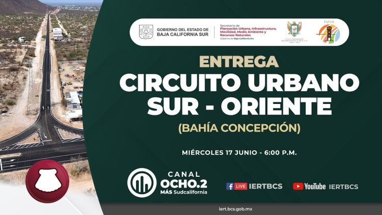 🔴 EN VIVO | Entrega del Circuito Urbano Sur-Oriente (Bahía Concepción) en La Paz – 17 de junio 2026.