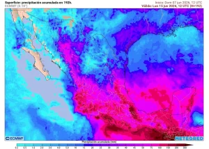 Semana extrema del 8-14 de junio: efectos de ciclones tropicales con lluvias torrenciales, un anticiclón y calor intenso