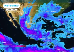 Avanza onda tropical 14 sobre México, generando aguaceros y tormentas eléctricas en varios estados
