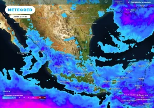 Relativa calma con ambiente muy caluroso dominará hoy miércoles en México, aproximándose onda tropical y frente frío