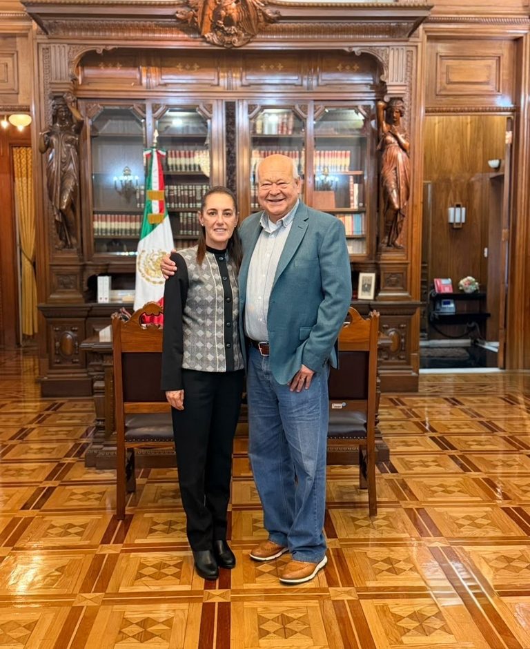 Acuerdan Víctor Castro y Claudia Sheinbaum impulsar proyectos prioritarios para Baja California Sur