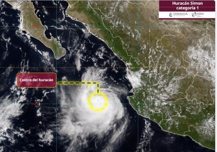 Mantiene Consejo Estatal de Protección Civil vigilancia por efectos del huracán Simon en BCS