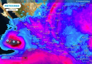 Se avecinan lluvias muy intensas esta tarde-noche de viernes al Bajío, Noreste, Centro, Sur y Sureste de México