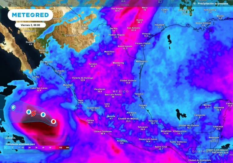 Temporal Lluvioso se intensifica hoy jueves en México con tormentas torrenciales por frente frío 1 y huracán Rachel